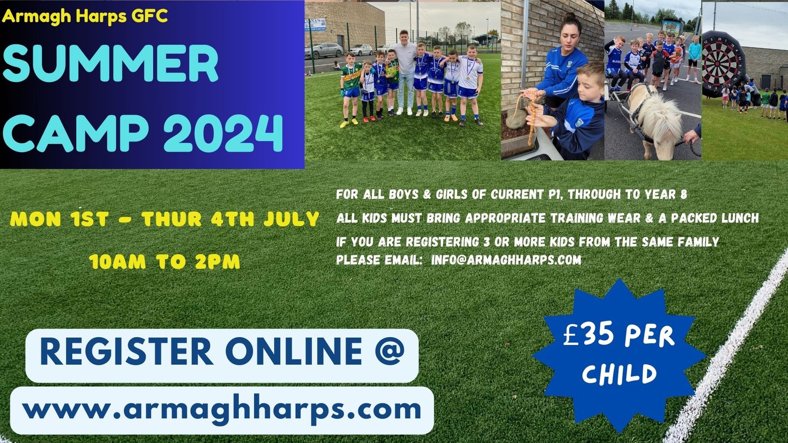 Harps Summer Camp 2024 - Armagh Harps GAC